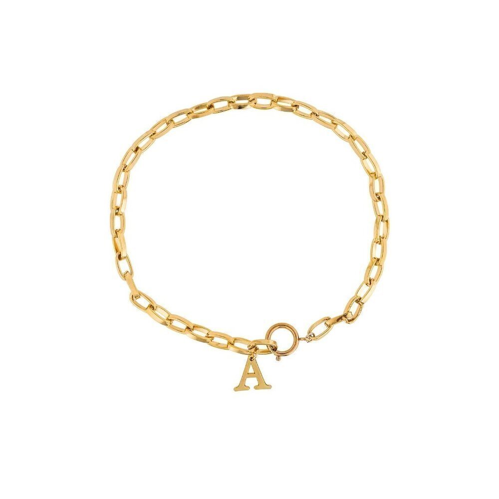 joolz by Martha Calvo Initial Lariat "L" Gold